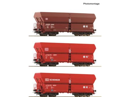 Roco HO 3-tlg. Set: Selbstentladewagen, DB AG