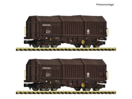 Fleischmann  Spur N 2-tlg. Set: Teleskophaubenwagen, RCW