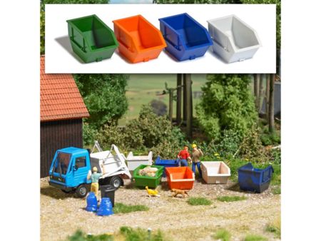 Busch HO Mini-Set 4 Absetzcontainer 2,