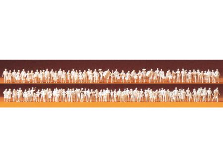 Preiser Spur N   Reisende, Passanten. 120 unbemalte Figuren.