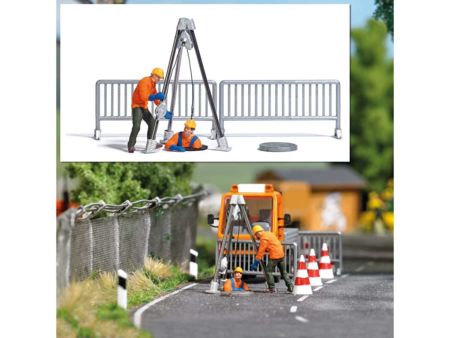 Busch HO Action Set: Kanalarbeiter