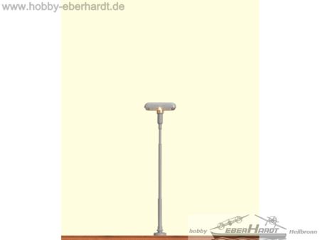 BRAWA  H0 Bahnsteigleuchte, Stecksockel mit LED
