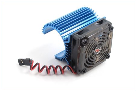 Lüfter mit Kühlrippen für 36mm Motor 60mm Länge