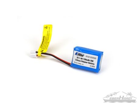 E-flite 120mAh 2S 7.4V 20C LiPo, 26AWG
