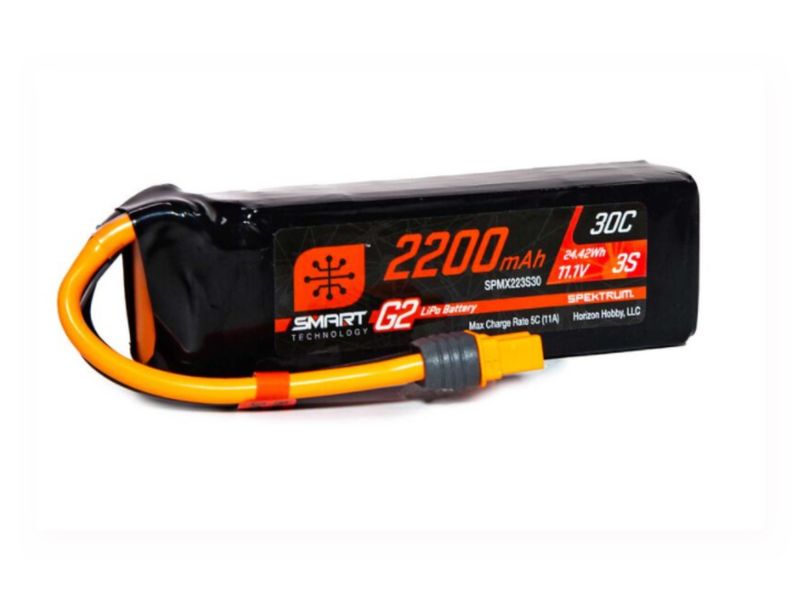 Spektrum 2200mAh 3S 11.1V Smart G2 LiPo 30C IC3