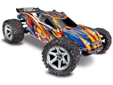 TRAXXAS Rustler 4x4 VXL orange RTR ohne Akku/Lader