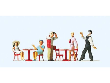 Preiser HO Pantomime, Gäste im Straßencafe