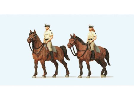 Preiser HO Berittene Polizei. Sommeruniform. Deutschland