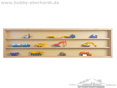 Kibri Schaukasten mit Glasschiebetüren, natur,L 104,0 x H 27