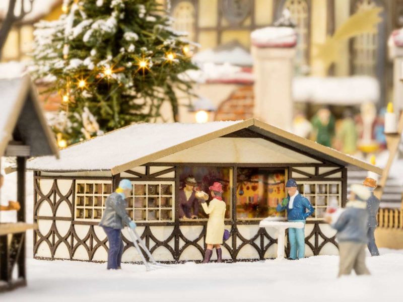 NOCH H0 L-C Weihnachtsmarktstand
