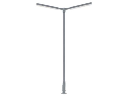 Faller H0 LED-Kreuzmastleuchte, zweiarmig, kaltweiß