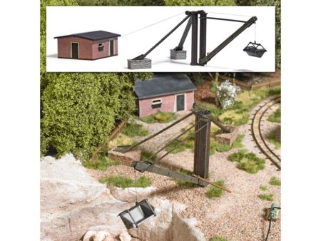 Busch HO Schwenkkran mit Windenhaus