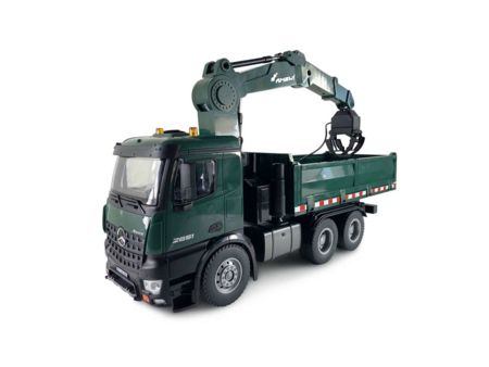 Mercedes-Benz Arocs Lizenz Kranwagen mit Kipper RTR grün