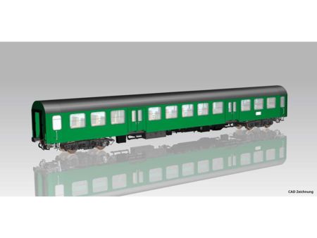 Piko HO Halberstädter Mitteleinstiegswg. grün 2. Kl. gr. Dac