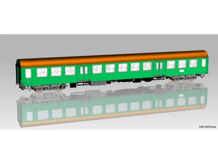 Piko HO Halberstädter Mitteleinstiegswg. grün 2. Kl. br. Dac