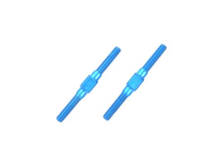 Tamiya Li/Re-Gewindestange 3x32mm (2) Alu blau