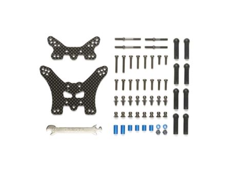 Tamiya TT-02B Carbon Dämpferbrücken-Set V/H