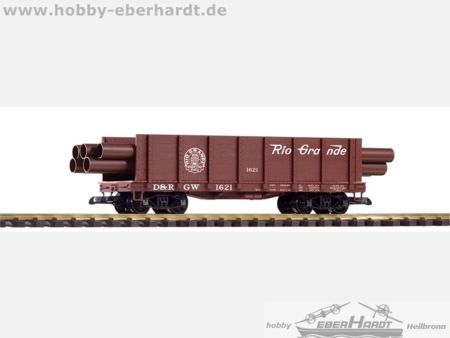 Piko G Hochbordwagen D&RGW mit Rohrladung