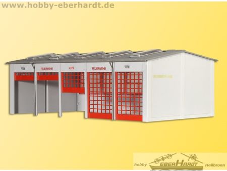 Kibri H0 Fahrzeughalle Berufsfeuerwehr 