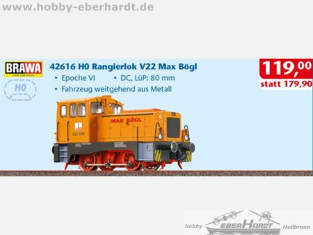 H0 Rangierlok V22 Max Bögl, VI, DC