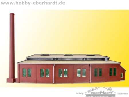 Vollmer H0 Ringlokschuppen mit Türschließvorrichtung, dreist