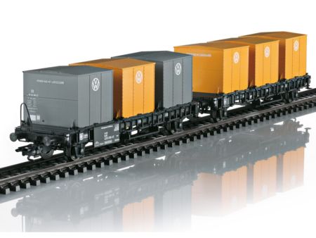 Märklin HO Behälter-Transportwagen Laabs
