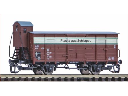 Piko TT Gedeckter Güterwagen G02 DR III mit Bremserhaus