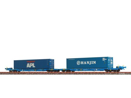 BRAWA  H0 Containerwagen Sffggmrrss36 