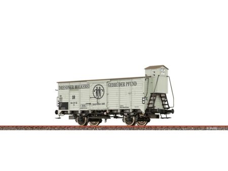Brawa H0 Gedeckter Güterwagen G DR, Epoche III, Pfunds Milch