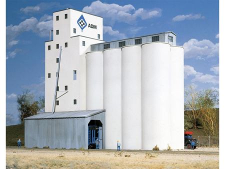 WALTHERS Getreidesilo, Betonoptik