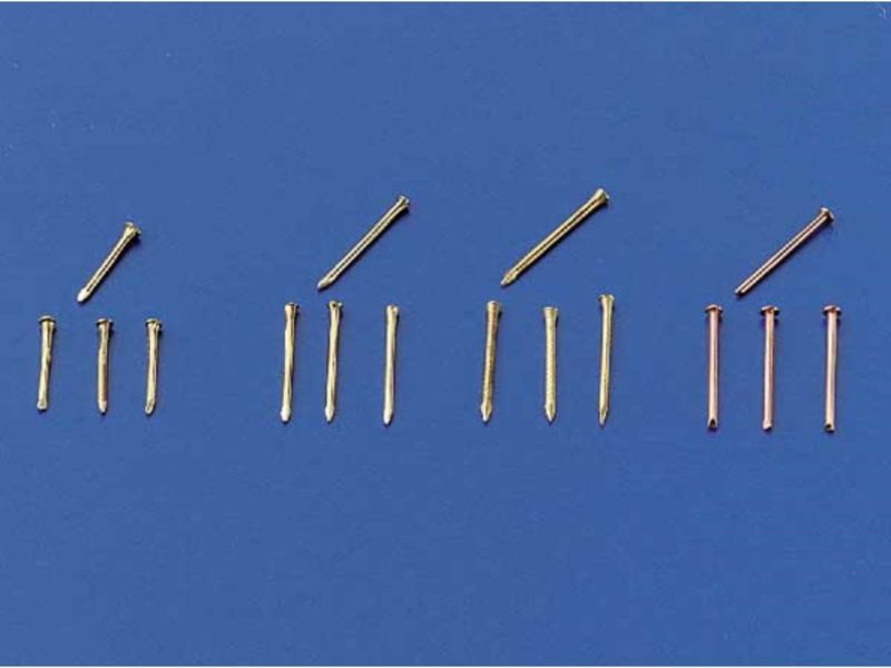 Krick Messingnägel 0,7x10 mm (ca 100 Stk)
