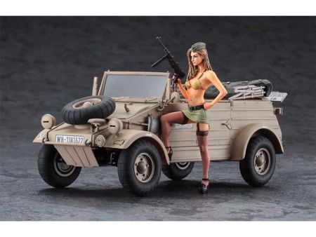 HASEGAWA  1/24 K1 Kübelwagen 82 mit blonder Frau