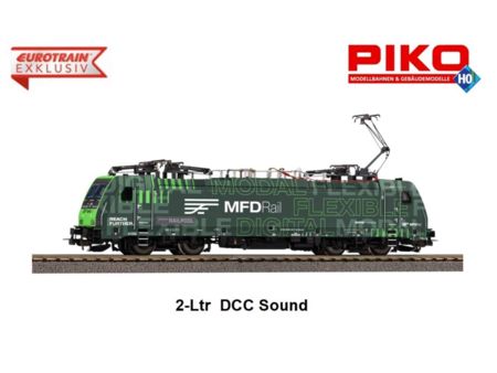 PIKO H0 DC E-Lok  BR 186 MFD Rail Railpool  VI  DCC Sound