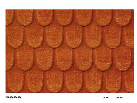 Heki  Dachziegel 0/1/H0, 40x20 cm, 2 Stück