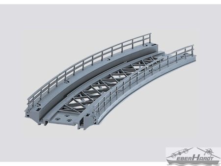 Märklin  HO  Rampenstück geb. r 360 mm