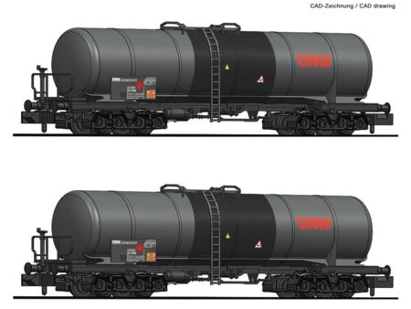 Fleischmann 2-tlg.Set Kesselwagen OMV     