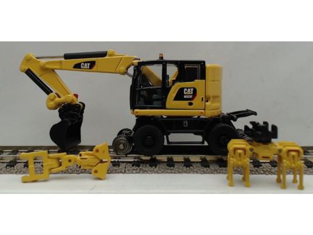 Caterpillar  M323F Rail  Zweiwegenbagger (Signal Gelb) 1:87 