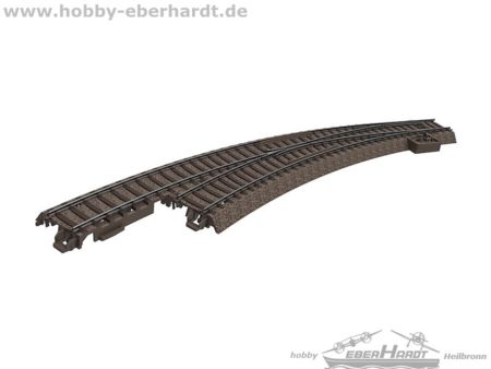 TRIX HO Bogenweiche links, schlank