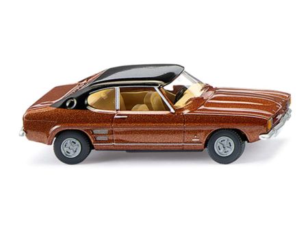Wiking HO Ford Capri I - kupferbraun met mit schwarzem Dach