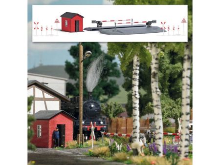 Busch HO Schrankenposten mit Bahnschra