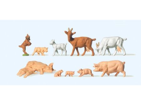 Preiser HO Ziegen und Schweine