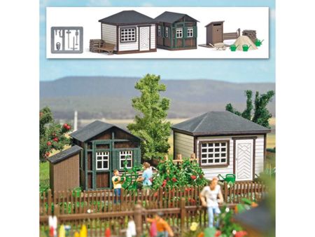 Busch HO Gartenlauben Set 1