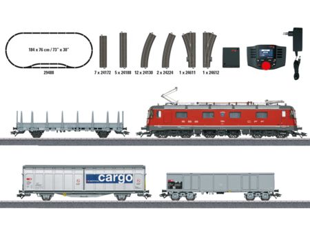 Märklin HO Digital-Startpackung Schweizer Güterzug mit Re 62