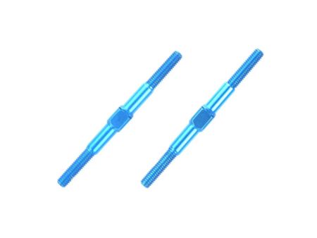 Tamiya Li/Re-Gewindestange 3x42mm (2) Alu blau