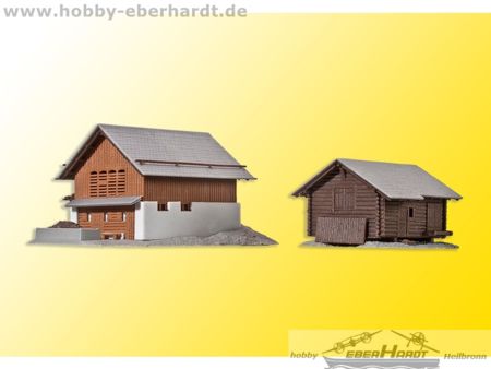 Kibri Z Stall mit Stadel in Elm