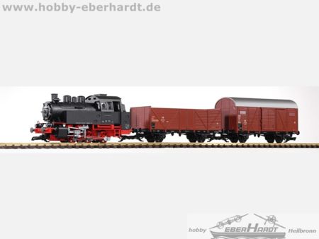 Piko G Start-Set Güterzug BR 80 (inkl. Sound+Dampf)