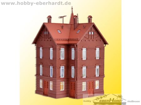 Vollmer H0 Eisenbahner-Wohnhaus, Eckhaus