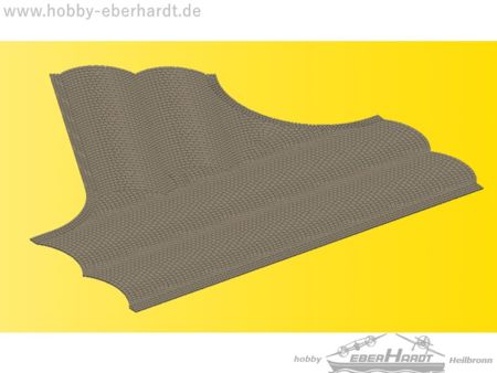 Vollmer H0 Straßenplatte Kopfsteinpflaster aus Steinkunst,60