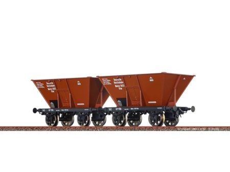 BRAWA  H0 Kohletrichterwagen Otw DRG, 2er-Set II