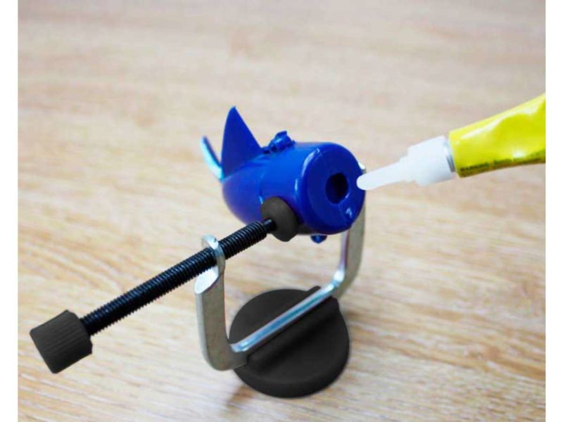 Krick 3 Schraubklemmen mit Magnetfuß